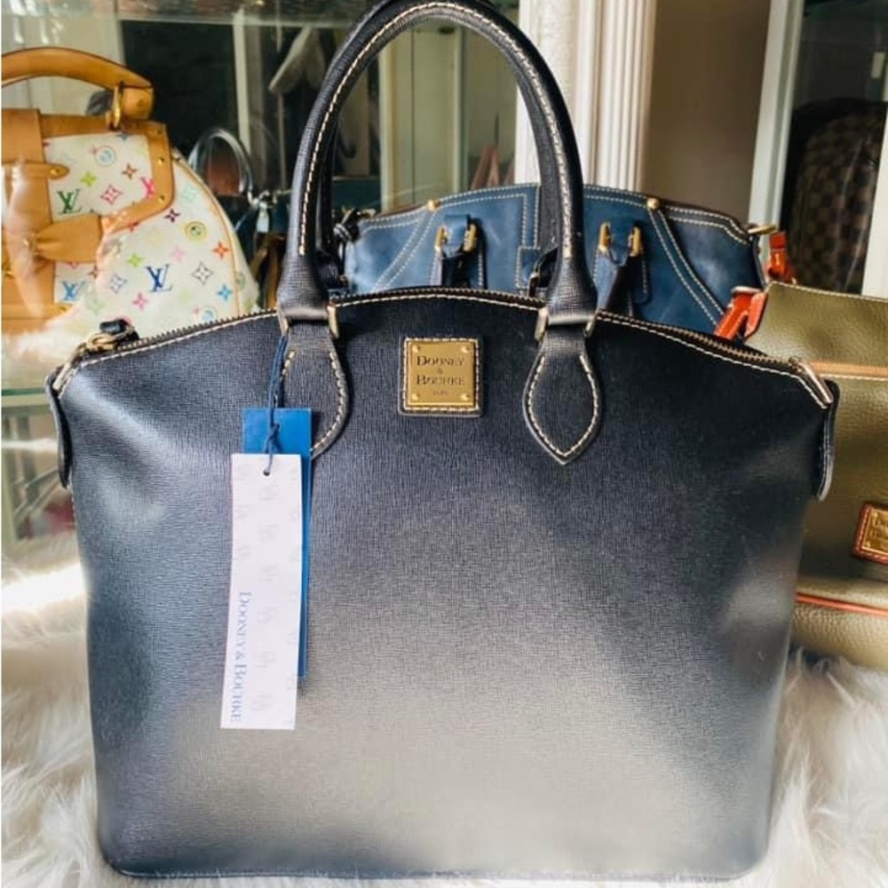 Black Domed Satchel NEW
